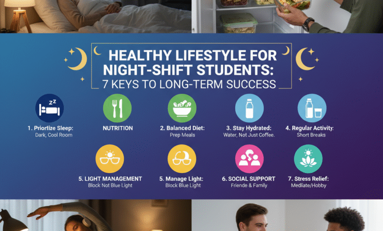 healthy lifestyle for night-shift students