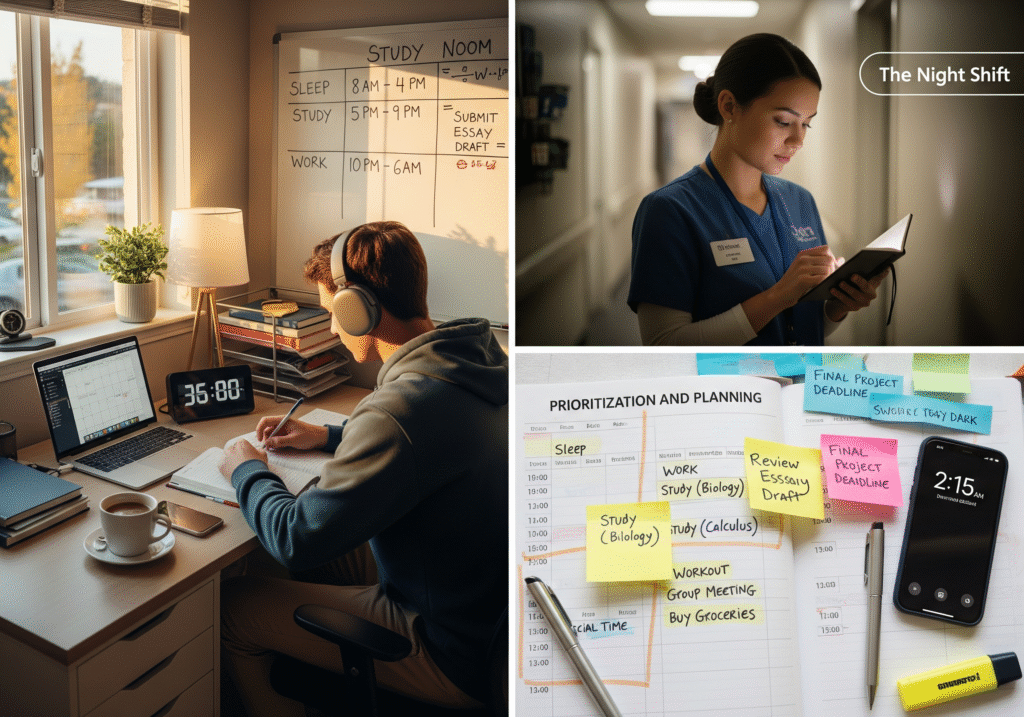 time management for night-shift students