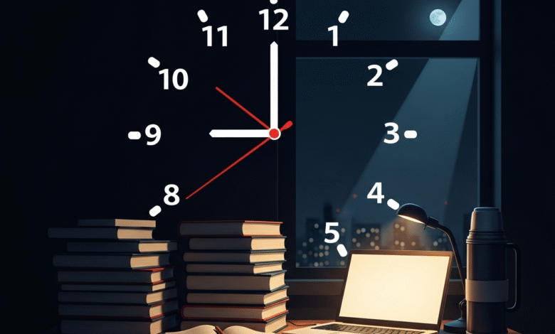 study schedule for night-shift college students