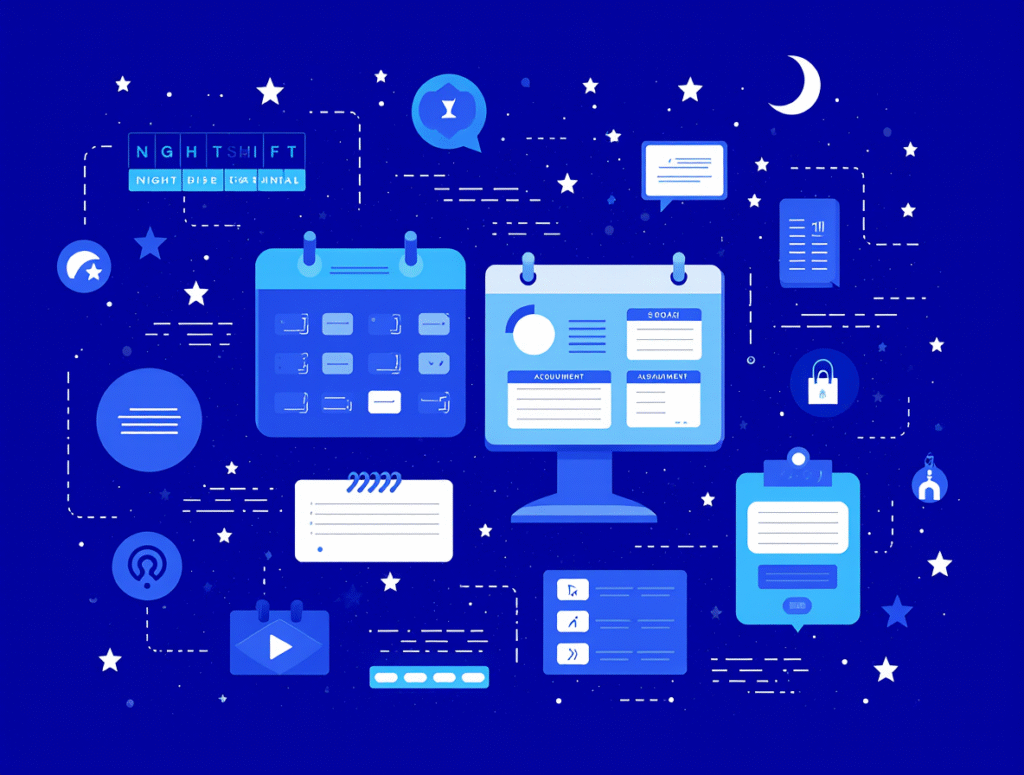 Notion Template AI Night Shift Student Planner